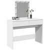 vidaXL Schminktisch mit LED-Beleuchtung Wei&szlig; 100x40x130 cm