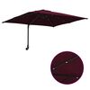 vidaXL Garten-Sonnenschirm Bordeauxrot 248,5 x 247,5 x 160 cm