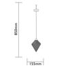 Luxform Solare LED-Garten-H&auml;ngeleuchte Myra Orientalisch Blau