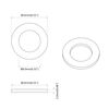 vidaXL Federunterlage 12 pcs Wei&szlig; 13 x 1 mm Eisen
