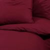 vidaXL Bettw&auml;sche-Set Bordeauxrot 200x200 cm Baumwolle
