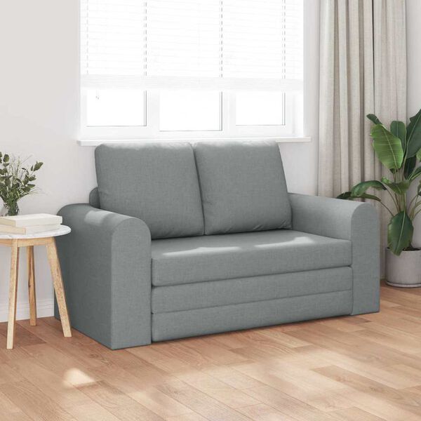 vidaXL Sofa Bett Hellgrau 148 x 71 x 83 cm Stoff