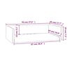 vidaXL Kofferraum-Hundebett Hellgrau 70x45 cm Leinenoptik