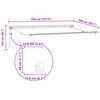 vidaXL Markisenrahmen Braun 350 x 200 cm Polyester mit PU-Beschichtung