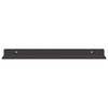 vidaXL Wandregal mit Regal 2 pcs Schwarz 40 x 8,5 x 2,5 cm
