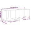 vidaXL TV-Schrankset Wandmontiert 3 pcs Schwarz Holzwerkstoff