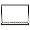 vidaXL Kinderbett Schwarz 80x160 cm Massivholz Kiefer