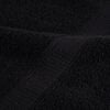 vidaXL G&auml;stetuch SOLUND 25 pcs Schwarz 100 x 150 cm 550 gsm