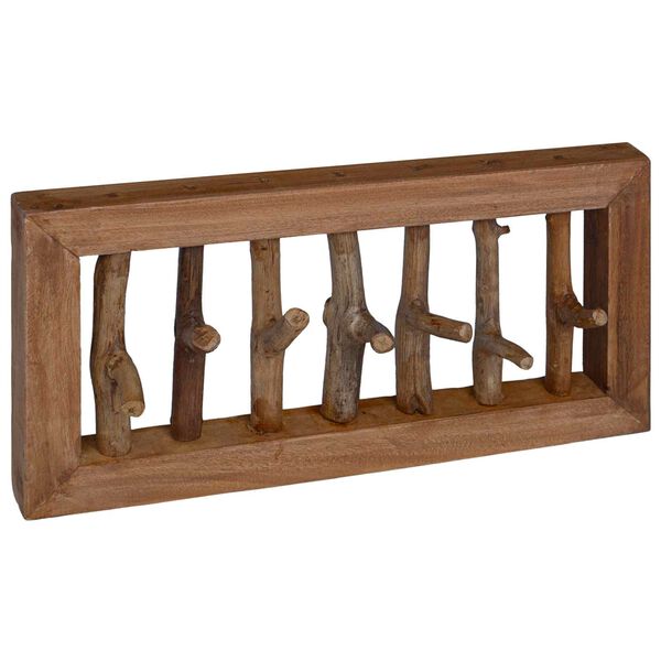vidaXL Kleiderb&uuml;gel Braun 50 x 11 x 25 cm Massives Mahagoni Holz