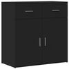 vidaXL Sideboards 2 Stk. Schwarz 79x38x80 cm Holzwerkstoff