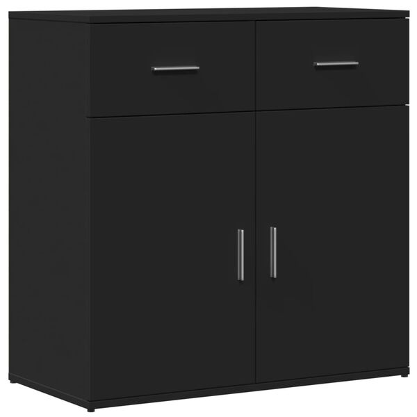 vidaXL Sideboards 2 Stk. Schwarz 79x38x80 cm Holzwerkstoff