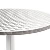 vidaXL Gartentisch Silbern 60x70 cm Aluminium