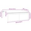 vidaXL Einziehbare Markise Blau und wei&szlig; 350 x 200 cm Stoff und Metall