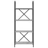 vidaXL B&uuml;cherregal Graues Sonoma 60 x 30 x 146 cm Holzwerkstoff