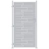 vidaXL Gartentor 85 x 174 cm Edelstahl Silber Abschlie&szlig;bar