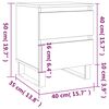vidaXL Nachttische 2 Stk. Sonoma-Eiche 40x35x50 cm Holzwerkstoff