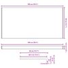 vidaXL Fensterbank Schwarz mit Holzmaserung 100 x 40 x 4,5 cm PVC