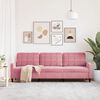 vidaXL 3-Sitzer-Sofa Rosa 210 cm Samt