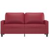 vidaXL 2-Sitzer-Sofa Weinrot 140 cm Kunstleder