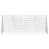 vidaXL Hasenk&auml;fig Silber 215 x 100 x 85 cm Verzinkter Stahl