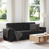 vidaXL 3-Sitzer-Sofa Schwarz 180 cm Samt