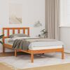 vidaXL Bettrahmen Wachsbraun 75 x 190 cm Massives Kiefernholz