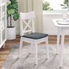 vidaXL Sitzkissen 4 pcs Dunkelgrau 40 x 40 x 3 cm Samt