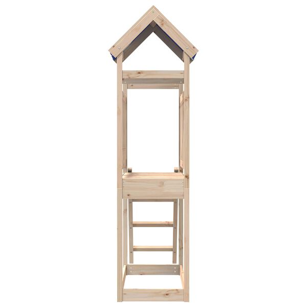vidaXL Spielturm Braun 52,5 x 110,5 x 215 cm Massives Kiefernholz