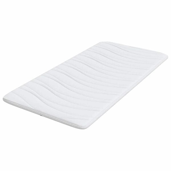 vidaXL Matratzenauflage Wei&szlig; 100 x 200 x 3,5 cm Strickstoff