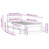 vidaXL Massivholzbett ohne Matratze mit Kopfteil Wei&szlig; 90x190 cm