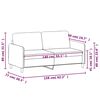 vidaXL 2-Sitzer-Sofa Taupe 140 cm Stoff
