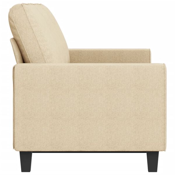vidaXL 3-Sitzer-Sofa Creme 180 cm Stoff