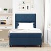 vidaXL Boxspringbett mit Matratze mit LED Blau 120 x 200 cm Stoff