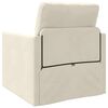 vidaXL Schlafsofa 60cm Creme Samt