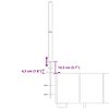 vidaXL Boxspringbett mit Matratze Creme 180x200 cm Stoff