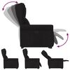 vidaXL Relaxsessel mit Aufstehhilfe Schwarz Stoff