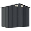 vidaXL Gartenschuppen Anthrazit Stahl 204 x 132 x 186 cm