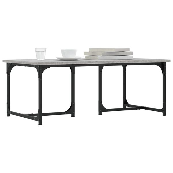vidaXL Couchtisch Grau Sonoma 90x50x35 cm Holzwerkstoff