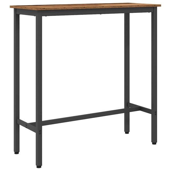 vidaXL Tisch Altholz 100 x 40 x 100,5 cm Ingenieure Holz und Stahl