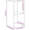 vidaXL TV-Schrankset Wandmontiert 3 pcs Artisan-Eiche Holzwerkstoff
