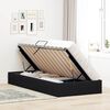 vidaXL Aufbewahrungsbett mit Kopfteil Schwarz 90 x 190 cm Samt