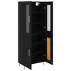 vidaXL Highboard 2 pcs Schwarz Eichen-Optik 69,5 x 34 x 180 cm
