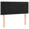 vidaXL Boxspringbett mit Matratze & LED Schwarz 120x200 cm Samt