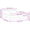 vidaXL Boxspringbett mit Matratze Cappuccino 180 x 200 cm Kunstleder