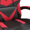 vidaXL Gaming-Stuhl Schwarz und Rot Kunstleder