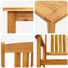 vidaXL Garten Essgruppe 3 pcs Braun Massivholz Akazie