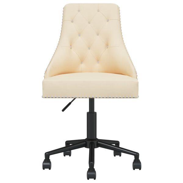 vidaXL Esszimmerst&uuml;hle 4 Stk. Drehbar Creme Samt