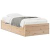 vidaXL Massivholzbett ohne Matratze 75x190 cm Kiefernholz