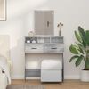 vidaXL Schminktisch Graues Sonoma 79 x 41 x 140 cm Holzwerkstoff