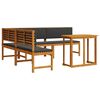 vidaXL Gartenb&auml;nke Set 4 pcs Braun Massivholz Akazie